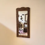 Maraş El Oyma Hayat Ağacı Büyük Boy Ayna – 162x73,5 cm Ceviz Ahşap Boy Aynası | Duvar Tipi Ayna