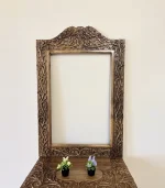 Maraş El Oyma Hayat Ağacı Dresuar – 80x45x85 cm Ayna Dahil Ceviz Ahşap Dresuar Takımı - Görsel 4