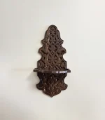 Maraş El Oyma Büyük Ceviz Kavukluk – 66x30x25.5 cm Duvara Monte Dekoratif Raf