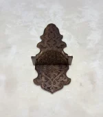 Maraş El Oyma Büyük Ceviz Kavukluk – 66x30x25.5 cm Duvara Monte Dekoratif Raf - Görsel 6