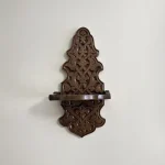 Maraş El Oyma Ceviz Ağacı Kavukluk – 44x21x17.5 cm Duvar Tipi Dekoratif Raf