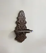 Maraş El Oyma Ceviz Ağacı Kavukluk – 44x21x17.5 cm Duvar Tipi Dekoratif Raf - Görsel 5