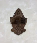 Maraş El Oyma Ceviz Ağacı Kavukluk – 44x21x17.5 cm Duvar Tipi Dekoratif Raf - Görsel 6